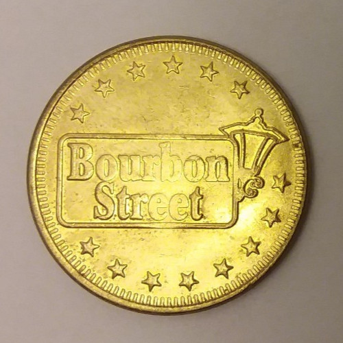 Bourbon Street Bar & Gril Las Vegas, NV Drink Trade Token 28mm