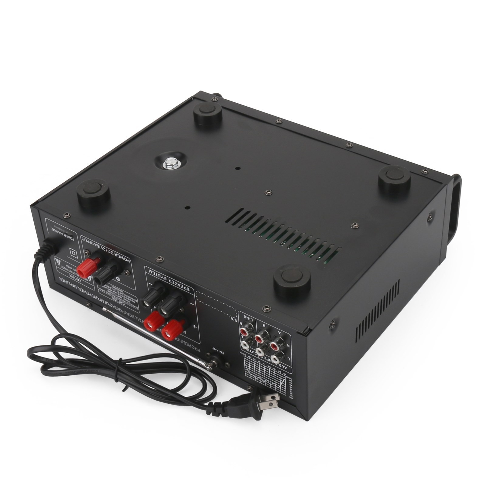 Sunbuck 2000W Power Amplifier 2-CH Bluetooth 5.0 Stereo FM USB EQ AUX w/ Remote