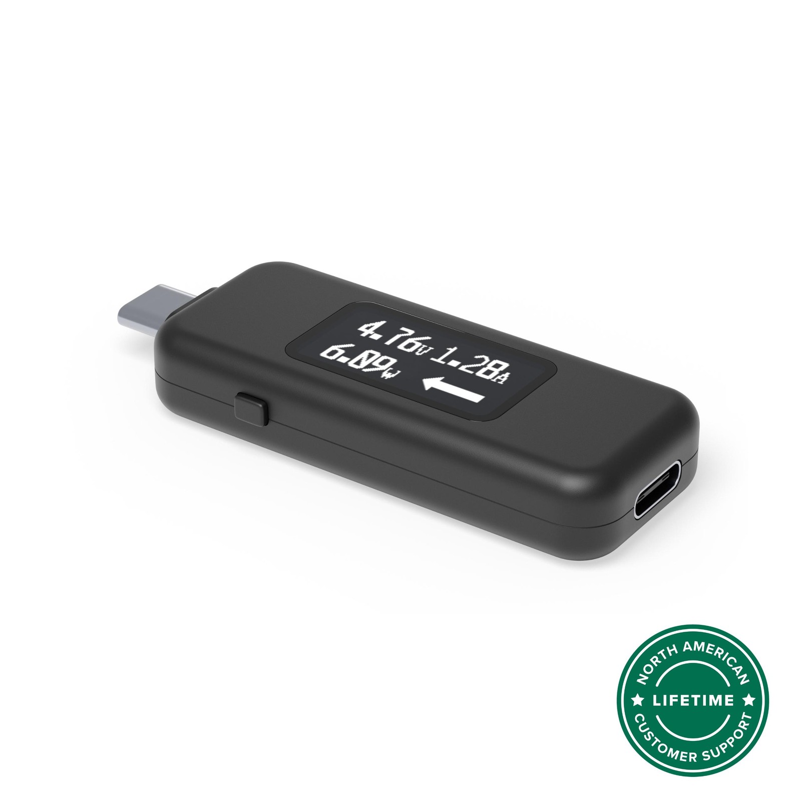 Plugable USB-C Voltage & Amperage Meter for High Power Devices (240W EPR)