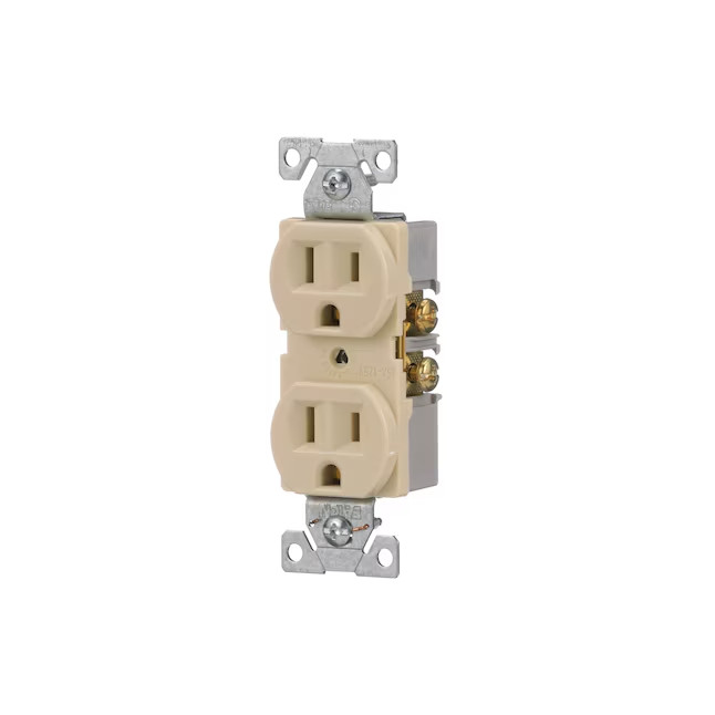 Eaton Arrow Hart 15 Amp 125-volt Residential/Commercial Duplex Outlet Receptacle