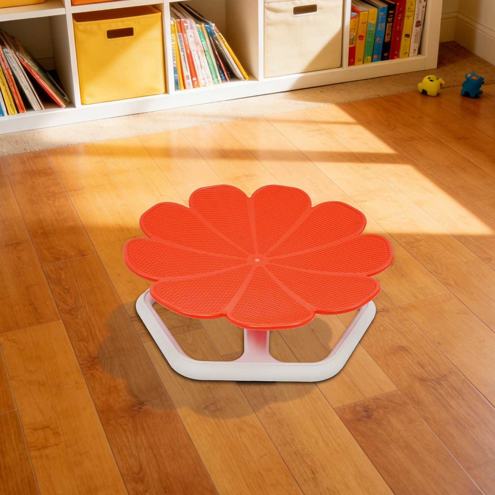 360° Spinning Seat Red 47cm Swivel Chair for children aged 3 years old and above