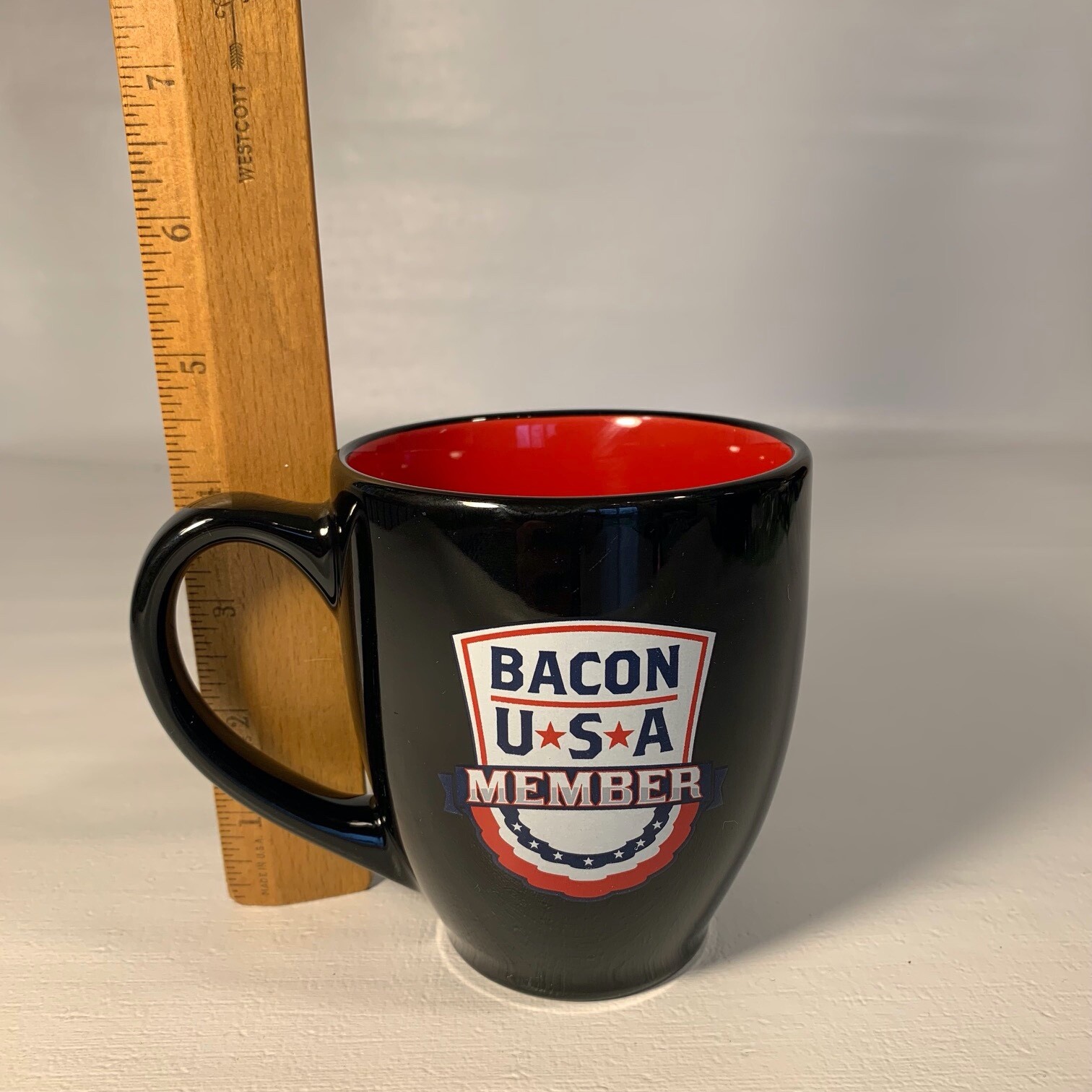 IRON PIGS Lehigh Valley BACON USA MEMBER Black Coffee Mug Cup Pennsylvania PA