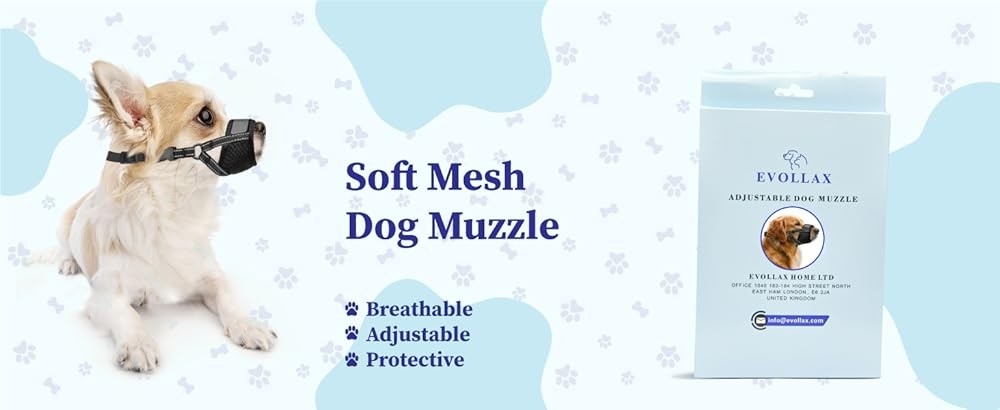 Dog Muzzle for Lar Dogs - Soft Breathable Muzzle for Lar Sized Dog
