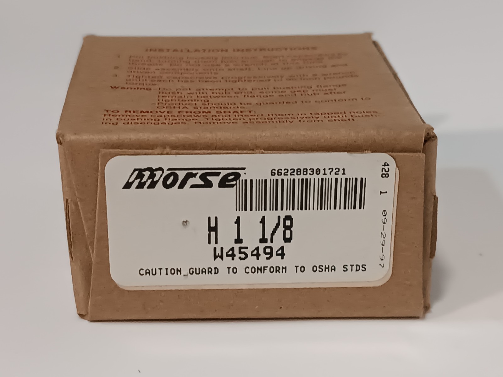 Browning - H 1 1/8 - 1-1/8” Bore Split Taper Bushing, 2 Cap Screws