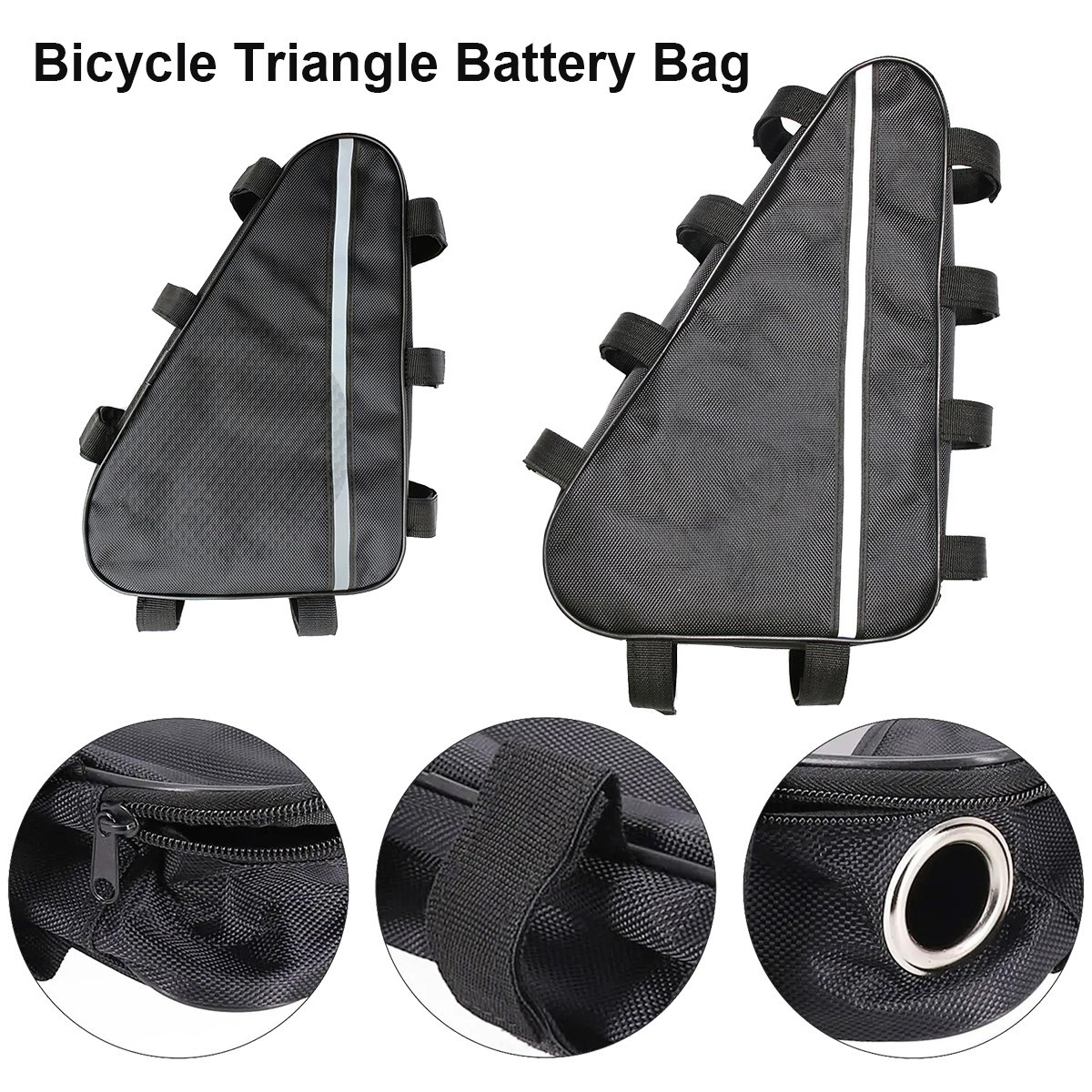 Waterproof Mountain Bike Lithium Battery Storage Bag Bicycle Triangle Frame Pack