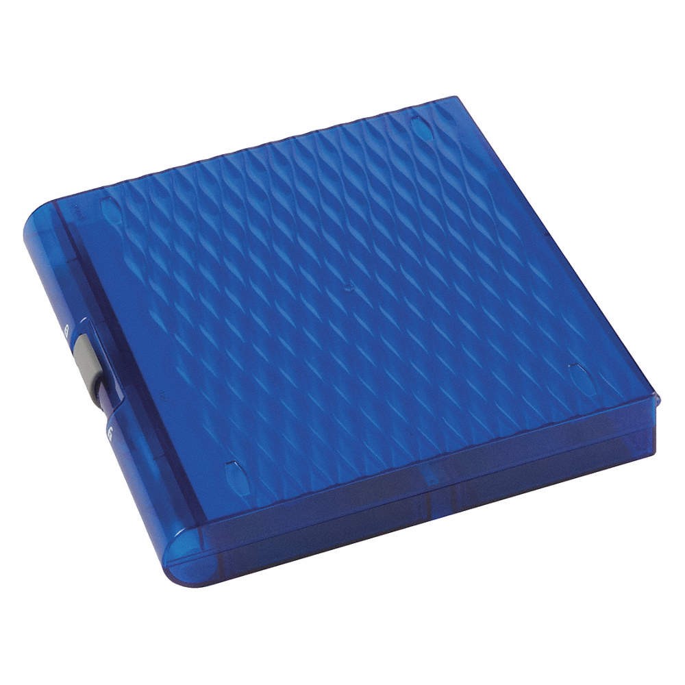 HEATHROW SCIENTIFIC  Slide Box,100 Slots,Blue,PK5 55PR50