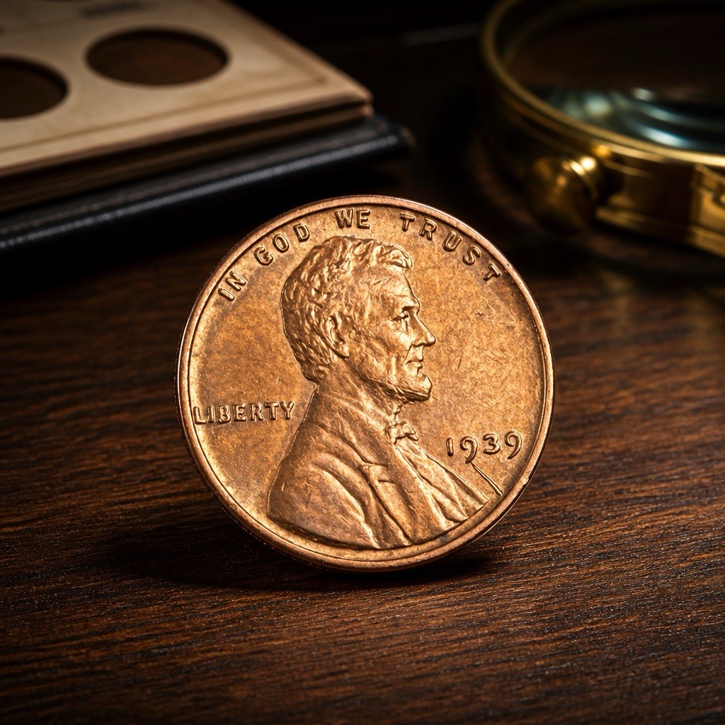 1939-P Lincoln Wheat Cent/ Penny