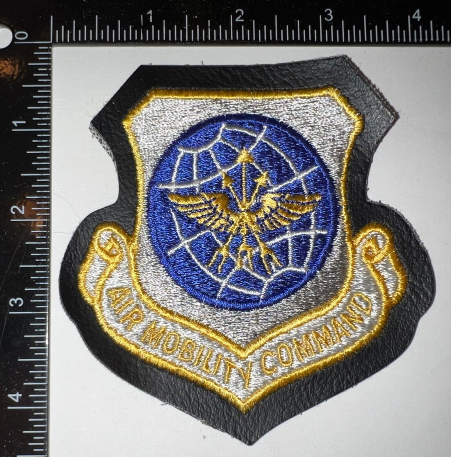 USAF US Air Force Mobility Command Leather Border A-2 Jacket Patch