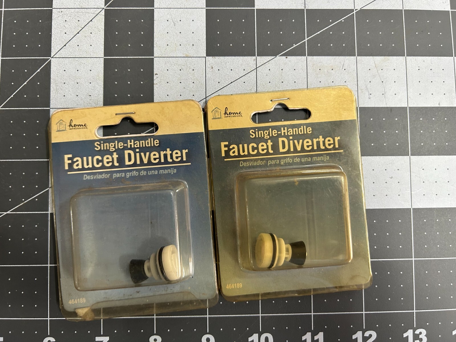 New 2-pack lot DO IT Home Impressions 464189 1-Handle 8" Faucet Diverter