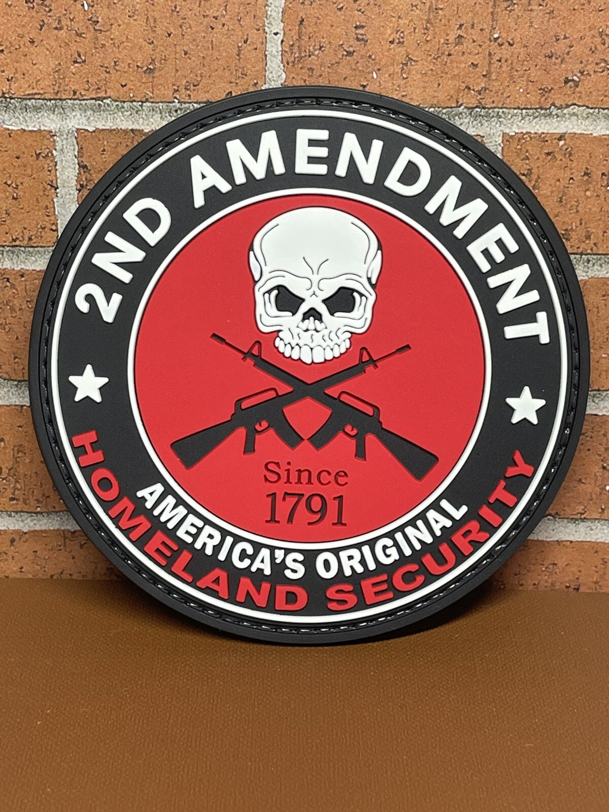 Punisher Skull PVC Patch, Tactical Morale I Plead The 2nd Patch, AR15 AK47 Patch