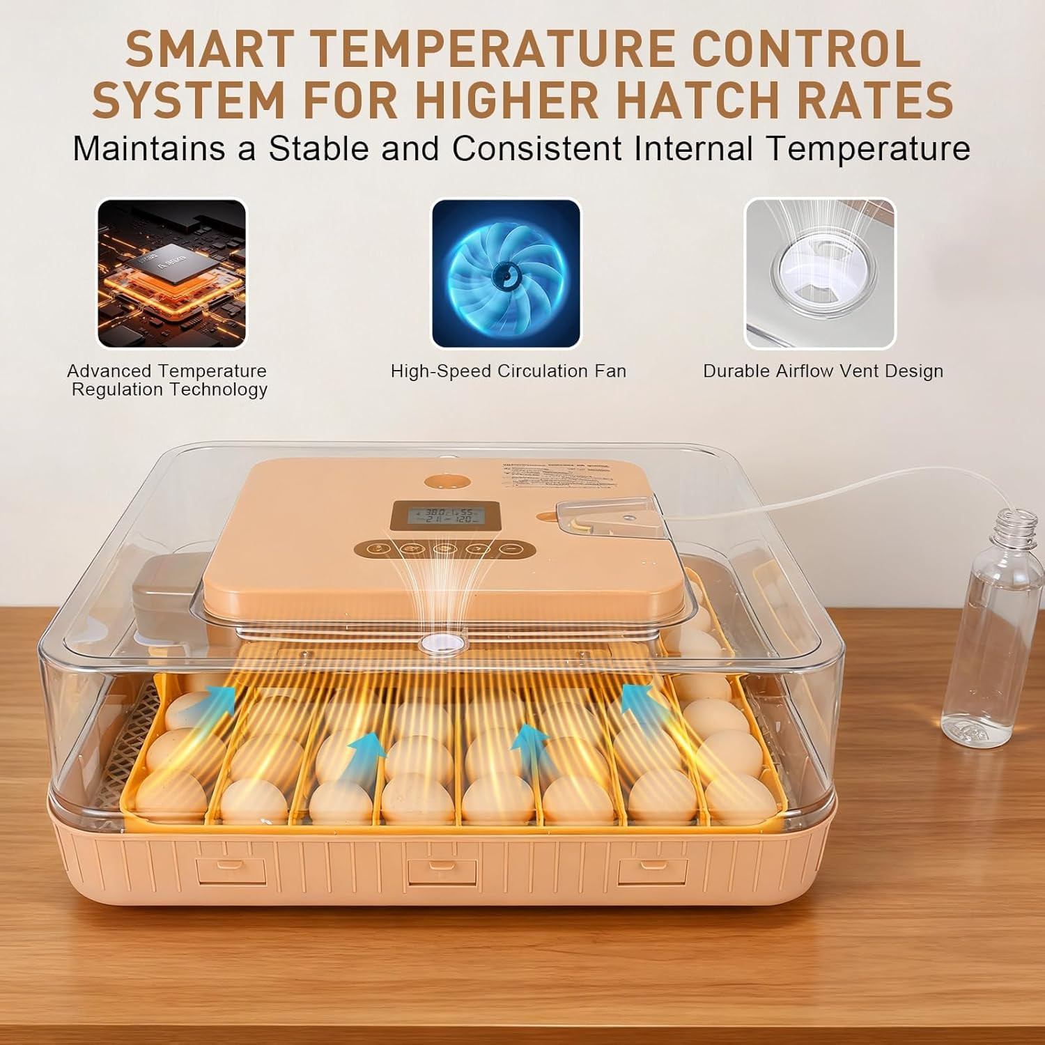 Gen IV Fully Automatic 56 Egg Incubator with Smart Temp & Humidity Control
