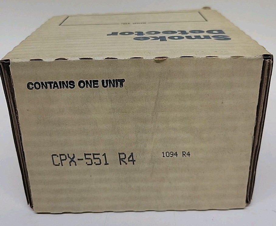 Notifier CPX-551 Fire Alarm Smoke Detector Head-SEE DESCRIPTION—-NEW!!