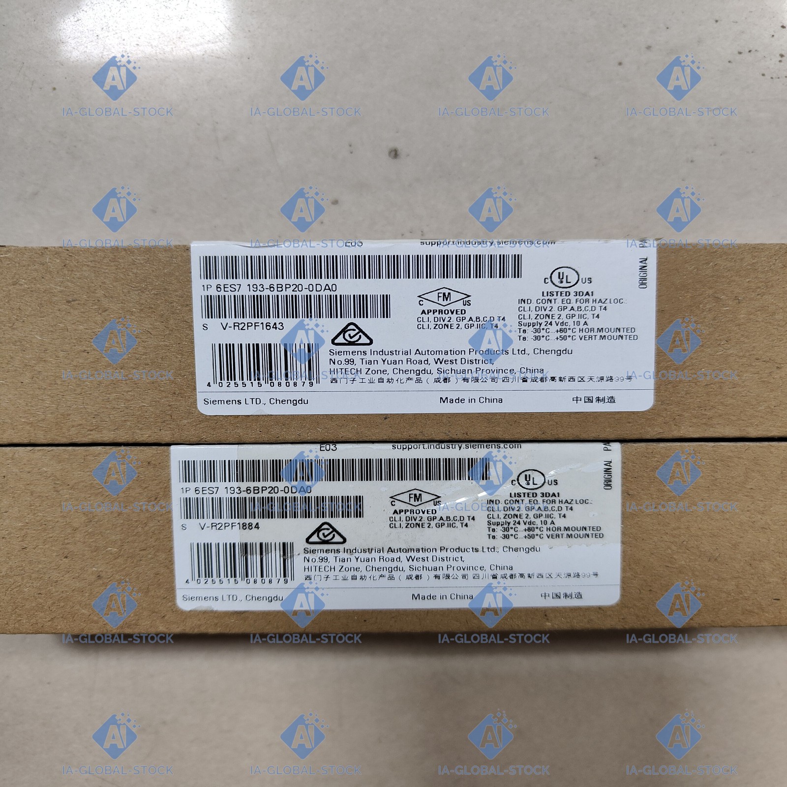 One Unit Brand New 6ES7193-6BP20-0DA0 Siemens US Fee Shipping + 1 Year Warranty