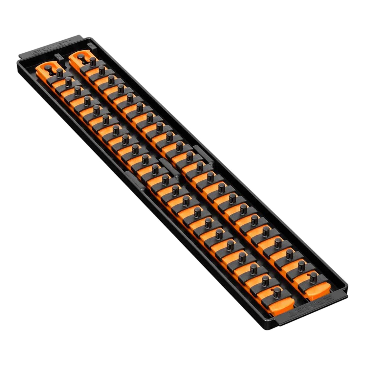 Ernst 8484 1/4" 2-Rail Socket Boss Storage Organiser Twist Lock 18" Orange