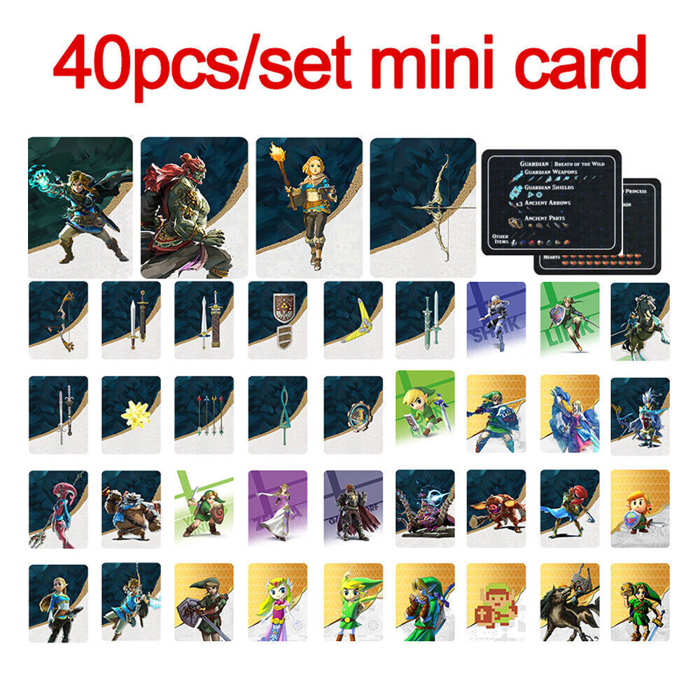 40pcs BOTW TOTK amiibo Zelda Tears of the Kingdom Breath of The Wild for switch2