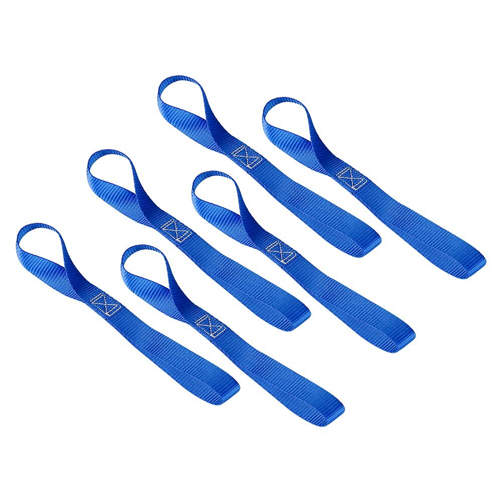 6 Pack Soft Loop Tie Down Straps for Motorcycle Snowmobile Towing Cargo ATV UTV
