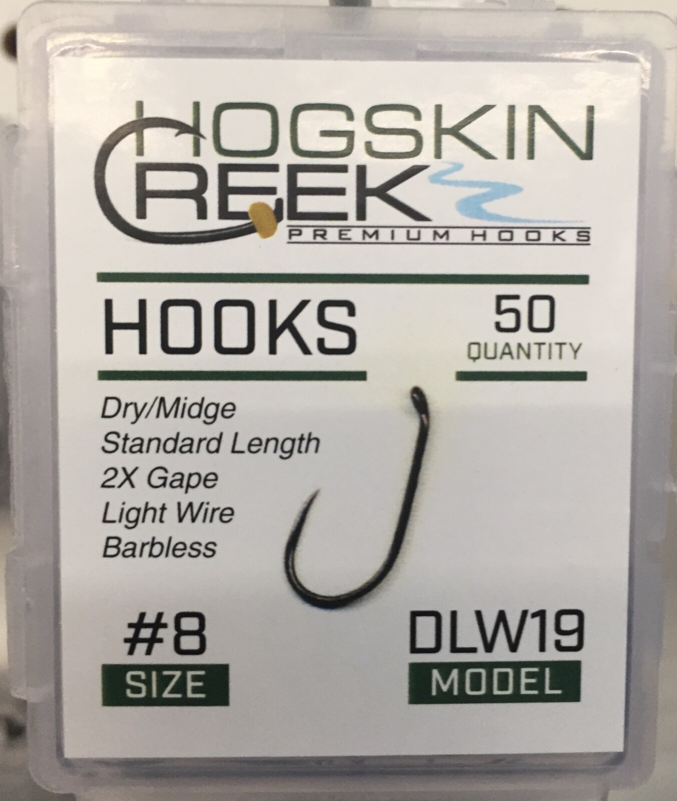Fly Fishing Hooks Barbless 50 Count DLW19 sizes #8 -22 Black Nickel Dry Fly