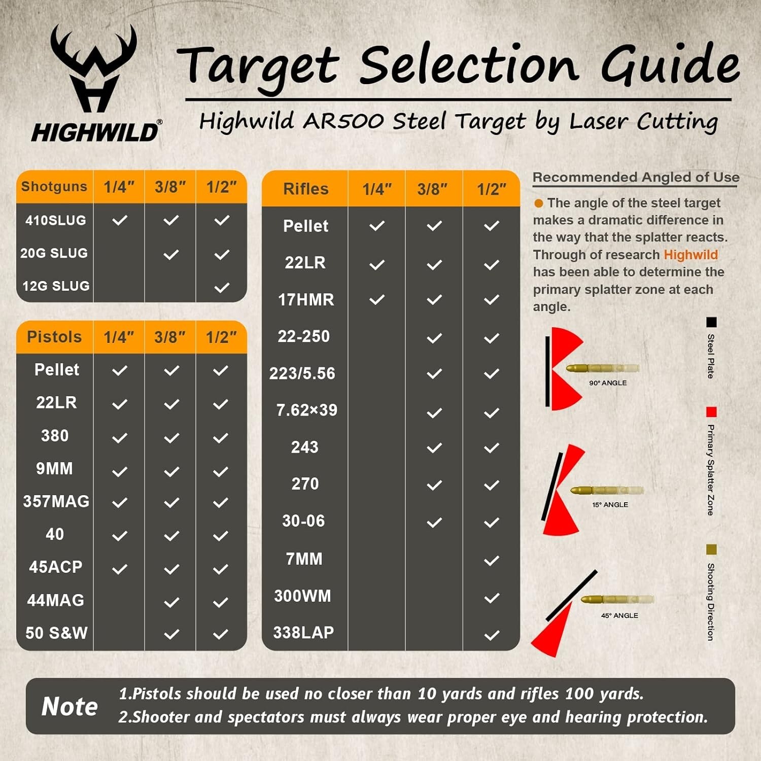 High Visibility 10x15 AR500 Steel Shooting Target - Laser Cut & Durable Design