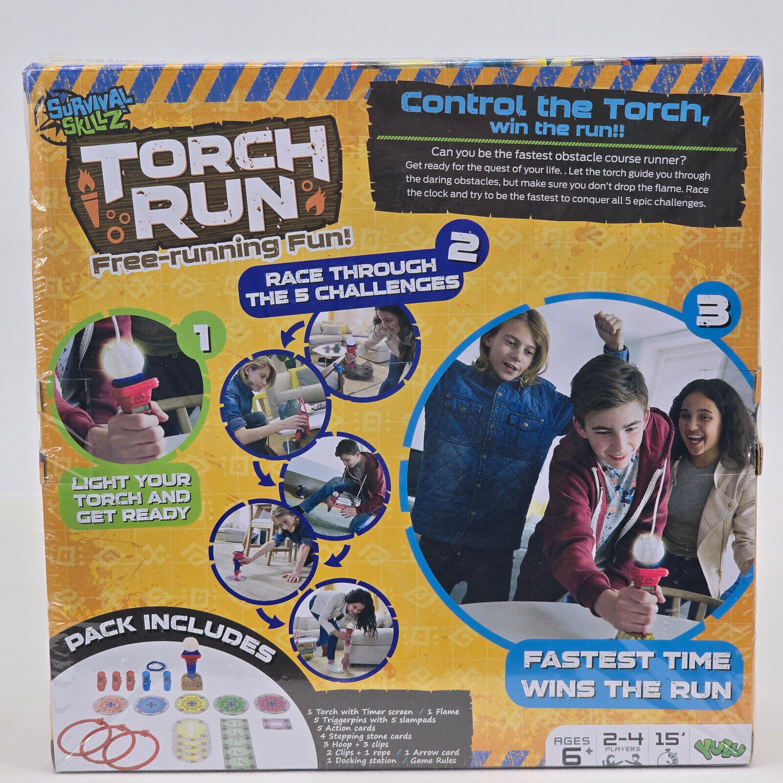 Torch Run Free-Running Fun Obstacle Course Game NIB