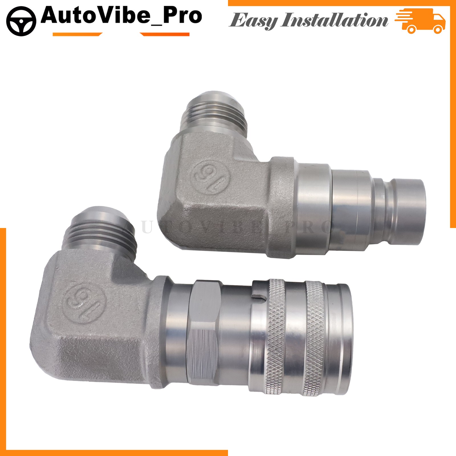 Fit Bobcat Skid Steer Loader 7246795 7246781 Male & Female Hydraulic Coupler Kit