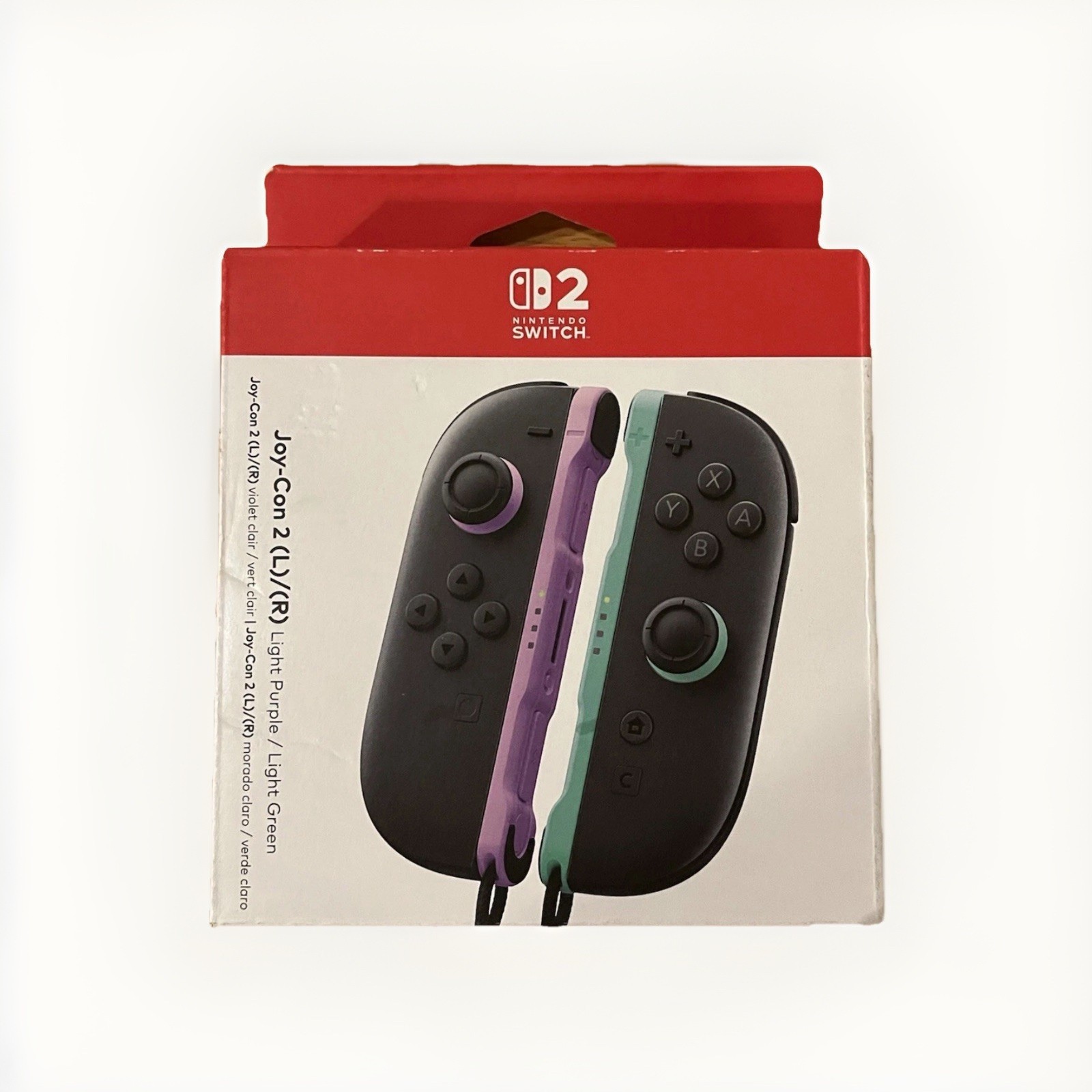 Nintendo Switch 2 Joy-Con 2 L/R Light Purple Light Green New Sealed