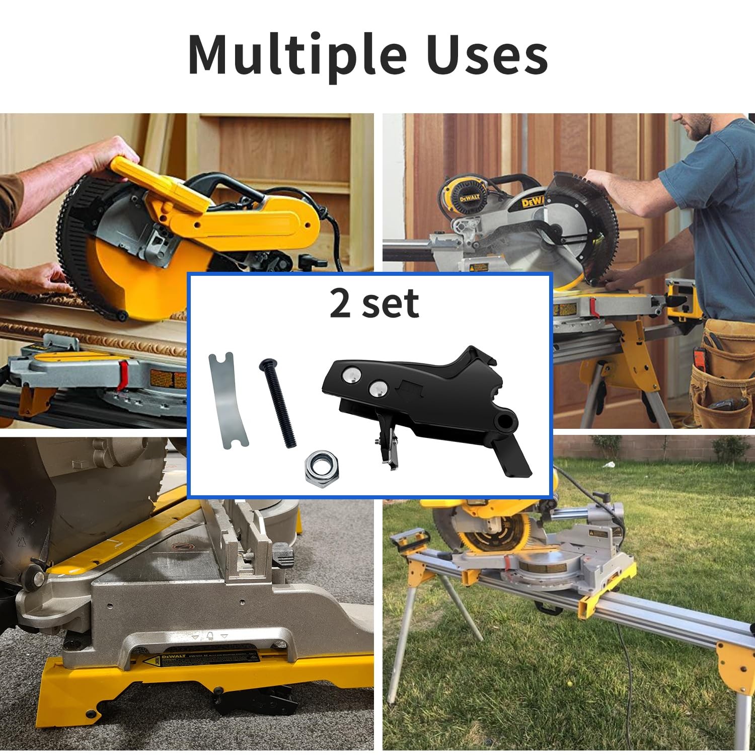 Clips with Miter Saw Mounting Brackets fits Release Lever Kit N087366...