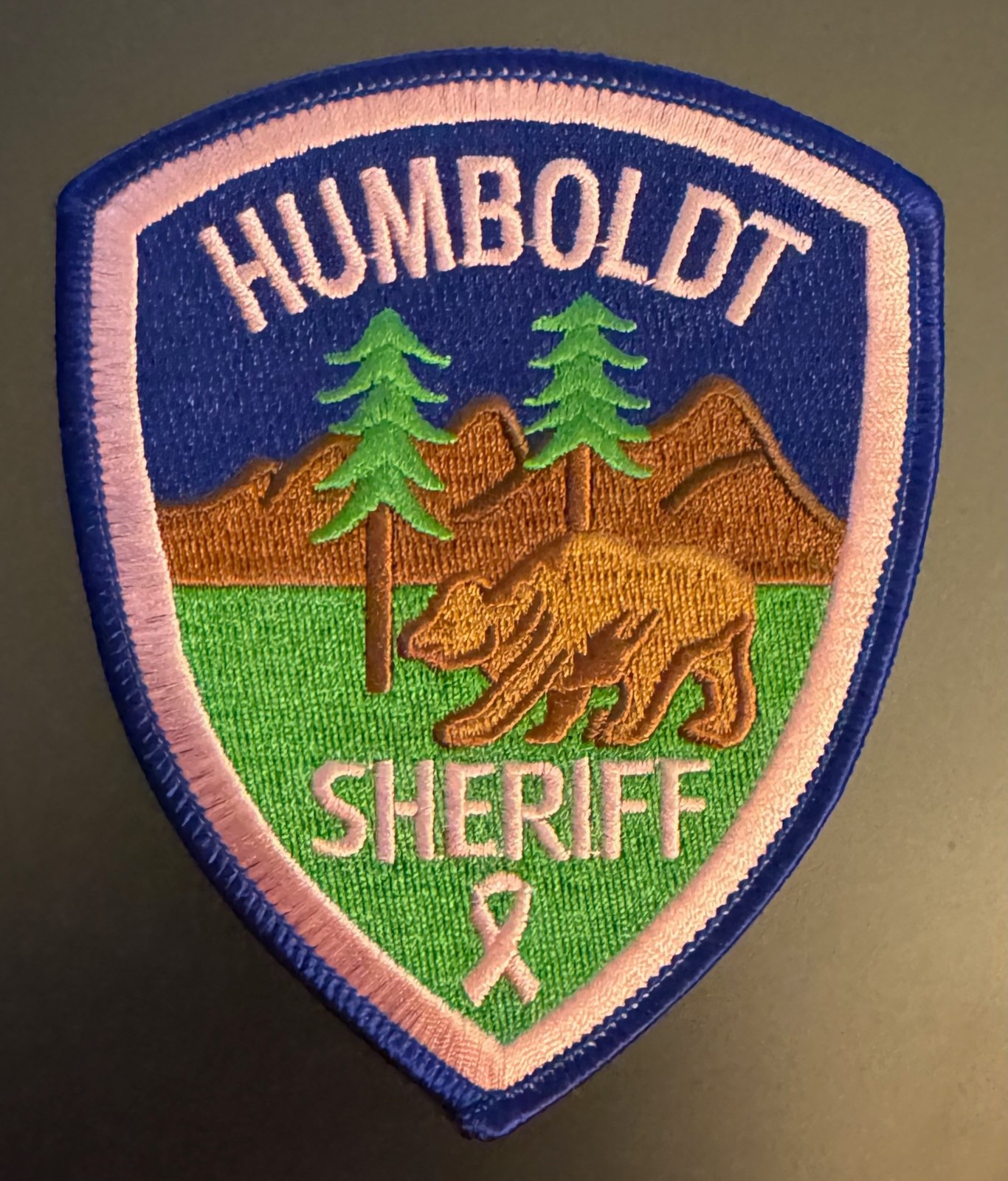 California CA Humboldt Sheriff Breast Cancer Awareness Pink Patch Unsewn