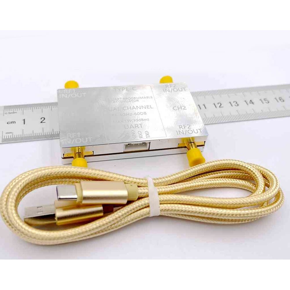 RF-4GHz-60DB Programmable Attenuator + Type-C Cable + Offline Control Board