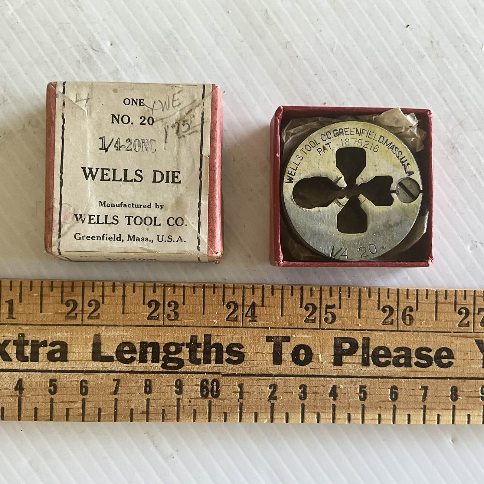 Vintage NOS 1/4-20NC Wells Tool Co. 1-3/4” OD Made in USA 🇺🇸
