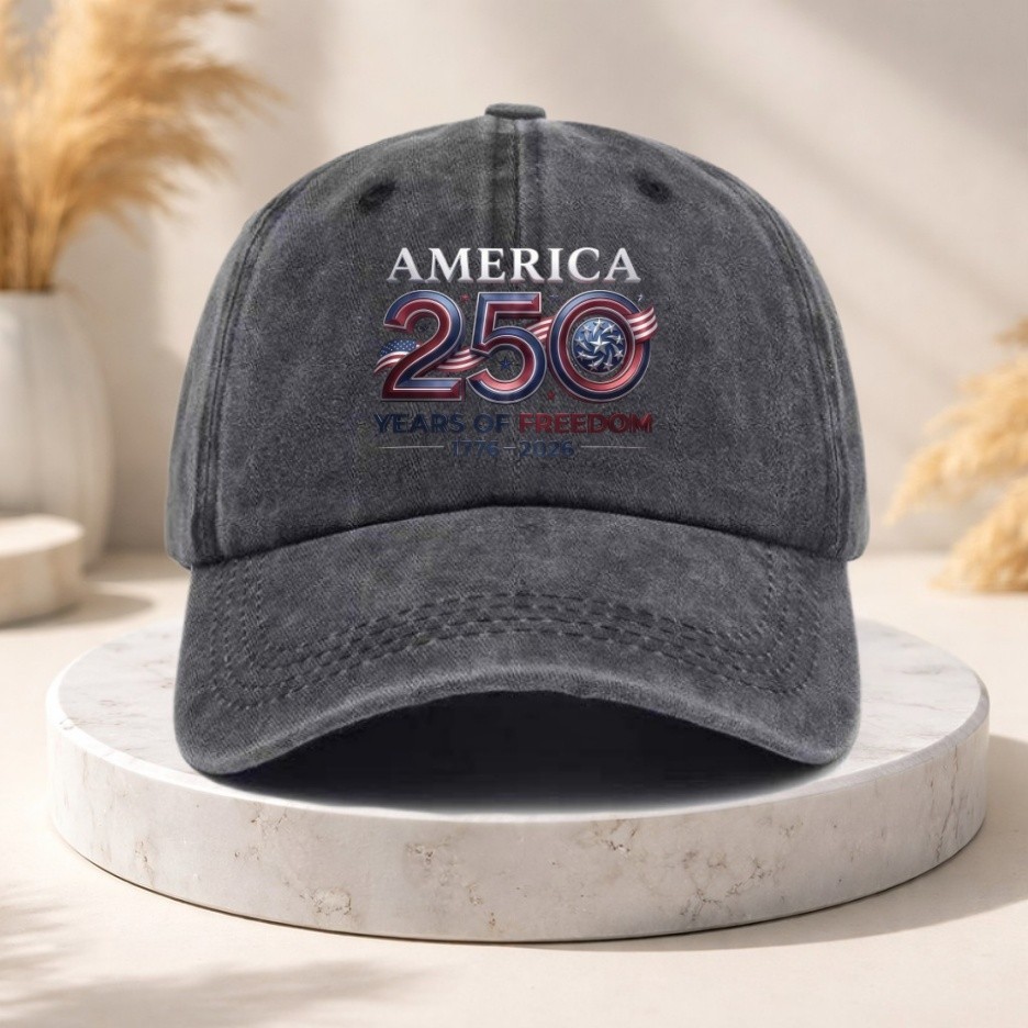 America 250 Years of Freedom Hat 1776-2026 Patriotic USA 250th Anniversary Cap