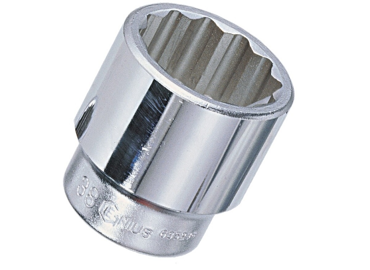 Genius Tools 1" Dr. 1-1/2" Hand Socket (12-Point) (CR-Mo) - 877048