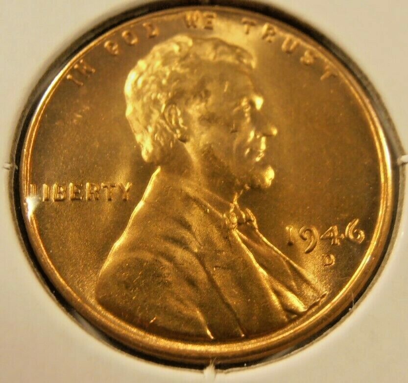 1946 D LINCOLN CENT - BU from a nice group of coins