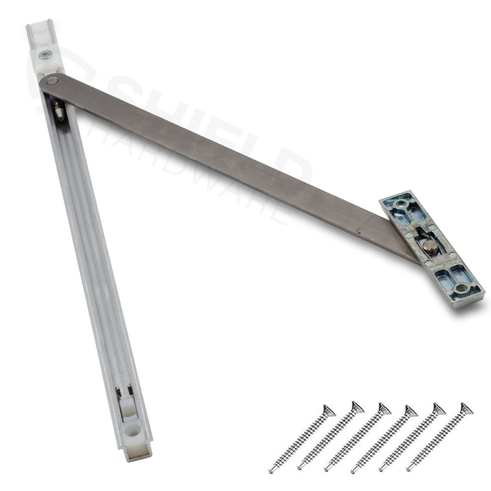 uPVC Door Restrictor 90 Degree Stainless Steel Arm Stay Hold Open French Doors