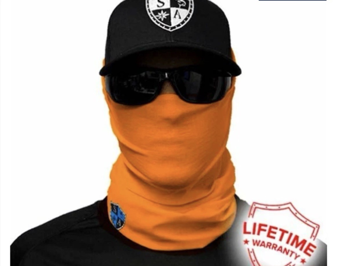 SALT ARMOUR SA Co. Orange Neck Gaiter 100% Microfiber Polyester BRAND NEW