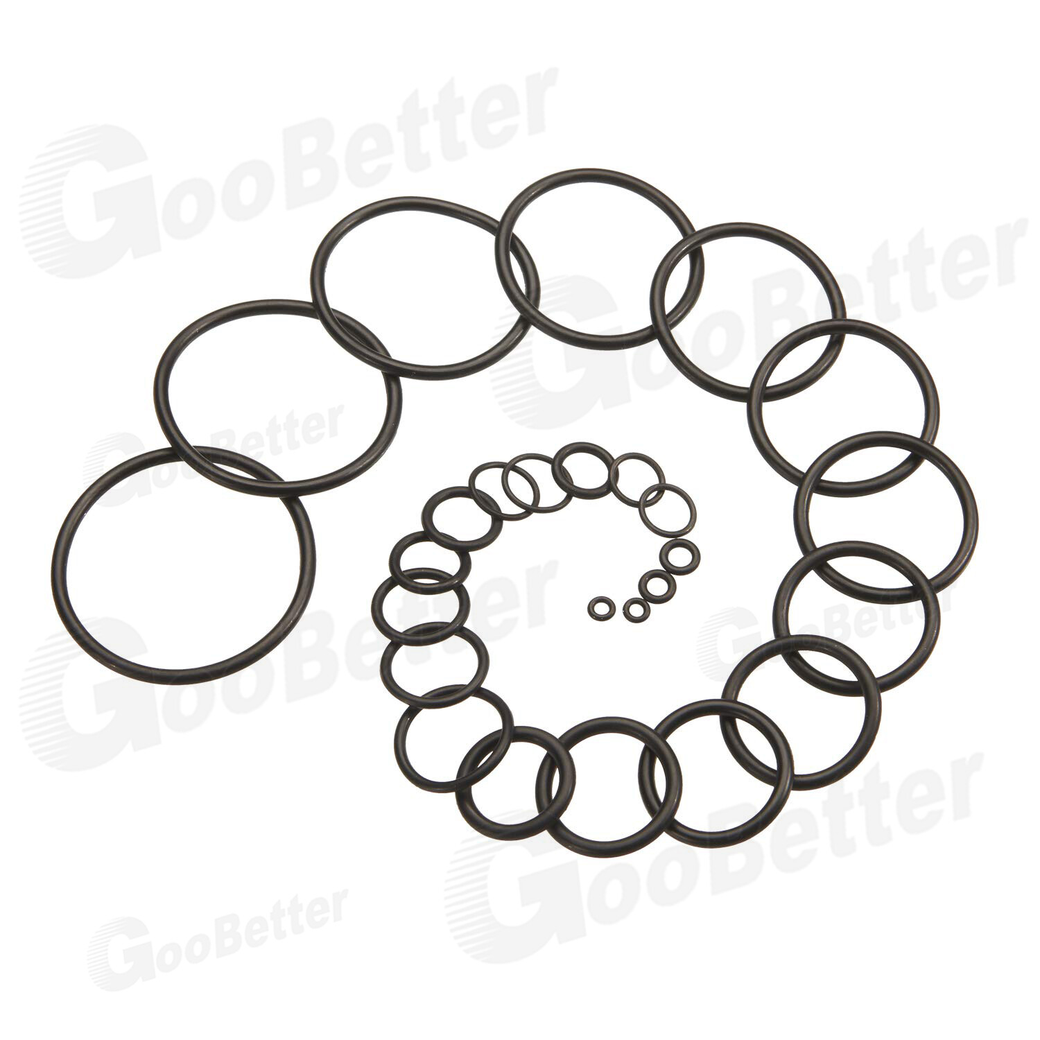 419pcs Universal O Ring Assortment Metric Oil Proof Kit 32 Size O-Ring Rubber