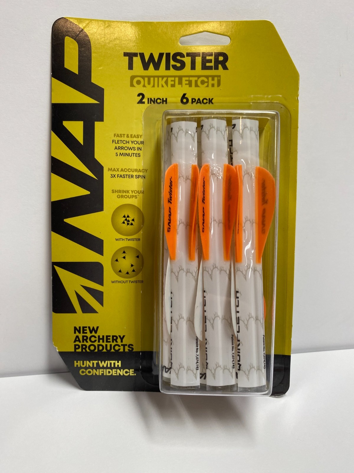 New archery Products NAP Quikfletch Twister 2” Vanes 6pk hunting archery bow
