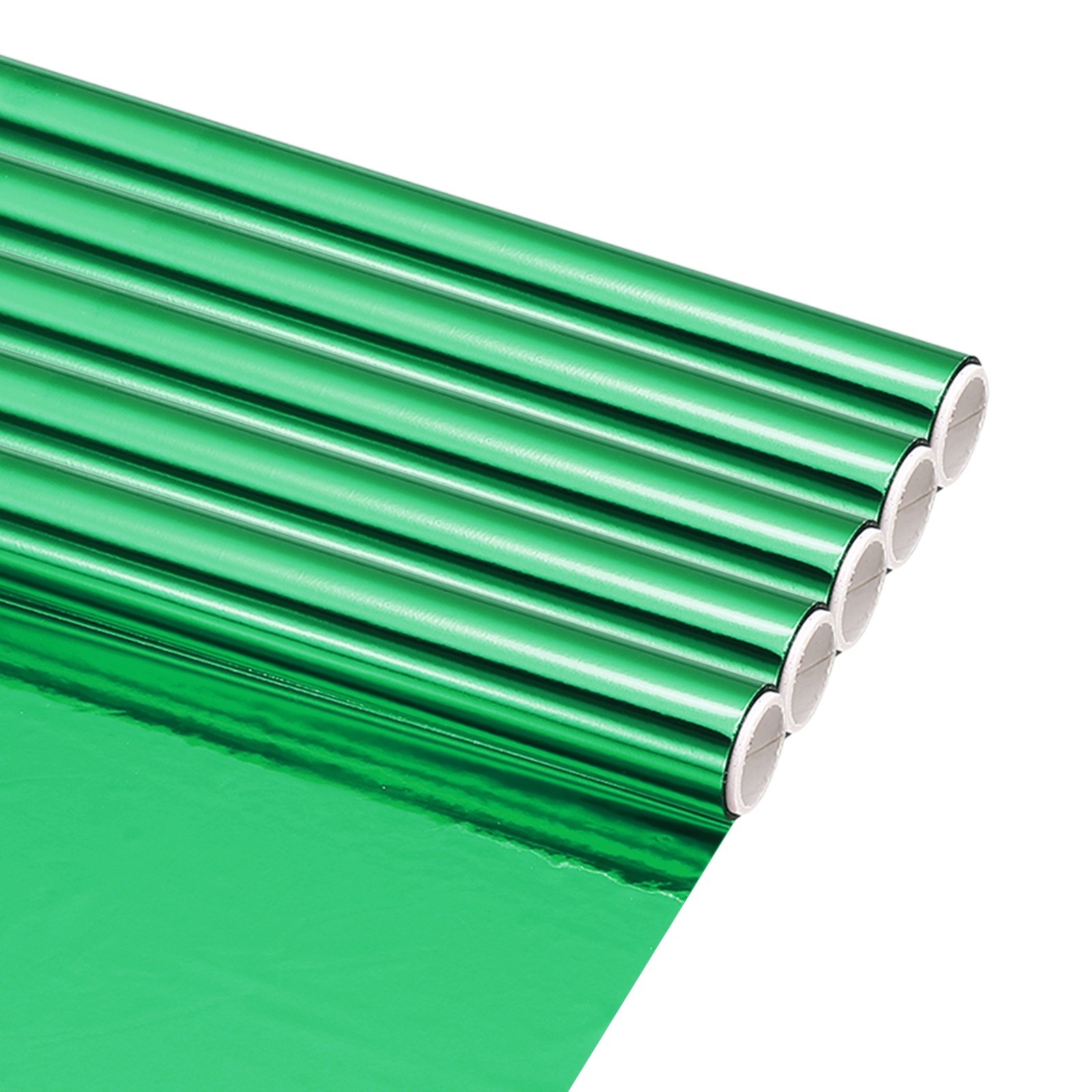 5Pcs Green Hot Stamping Heat-Activated Foil Roll, 6" W x 3ft l