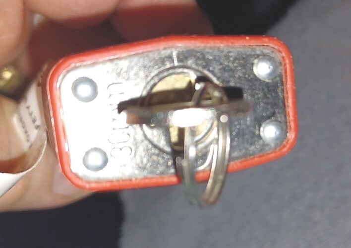 Regal Firearm Gun Safety Cable Lock 15" Red Lock With Key Rubberized Coating