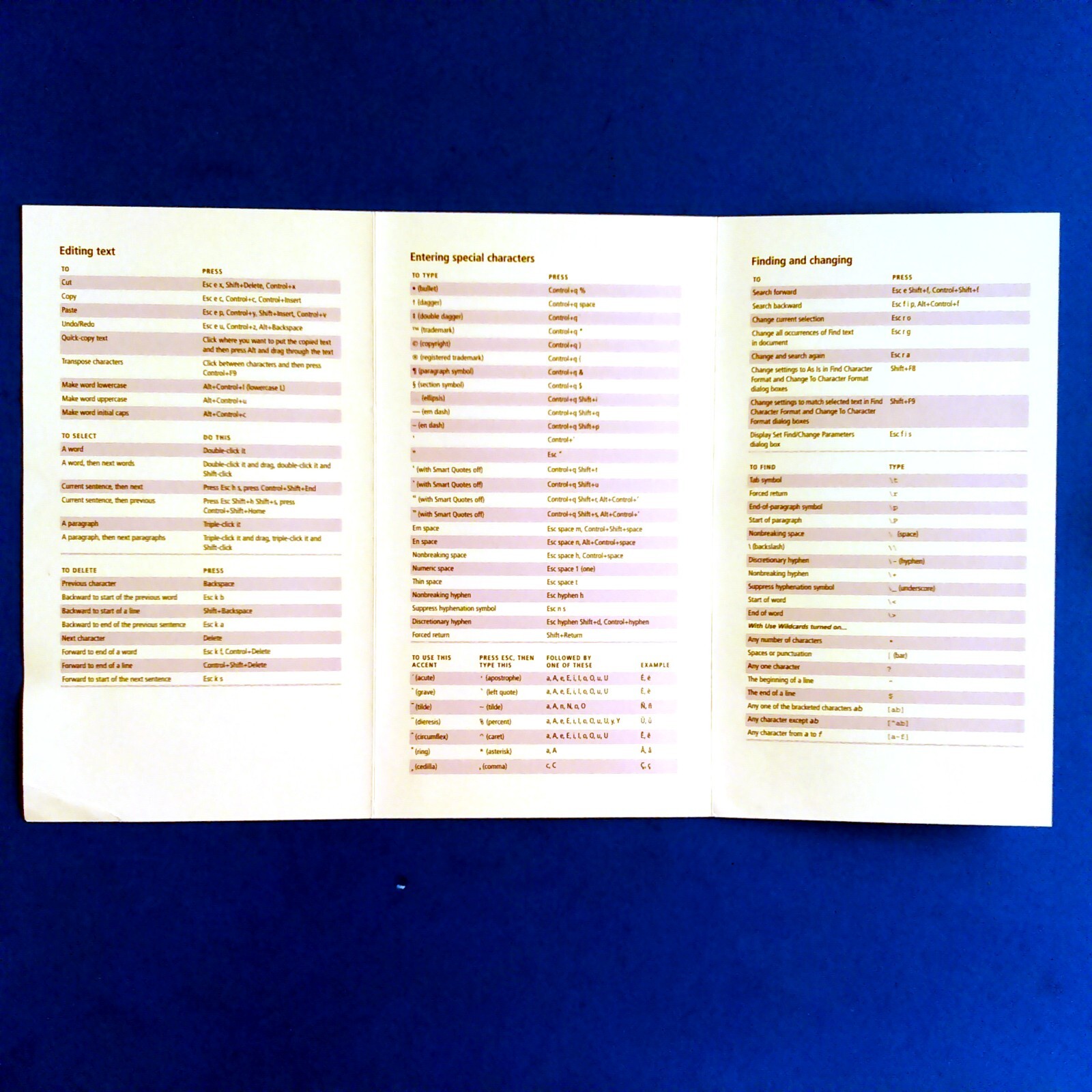 Adobe FrameMaker Version 5.5 Quick Reference Card Shortcut Guide for Windows