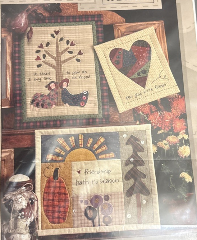 Vtg Rare Art To Heart FOREVER FRIENDS Quilt 1997 Pattern #133P