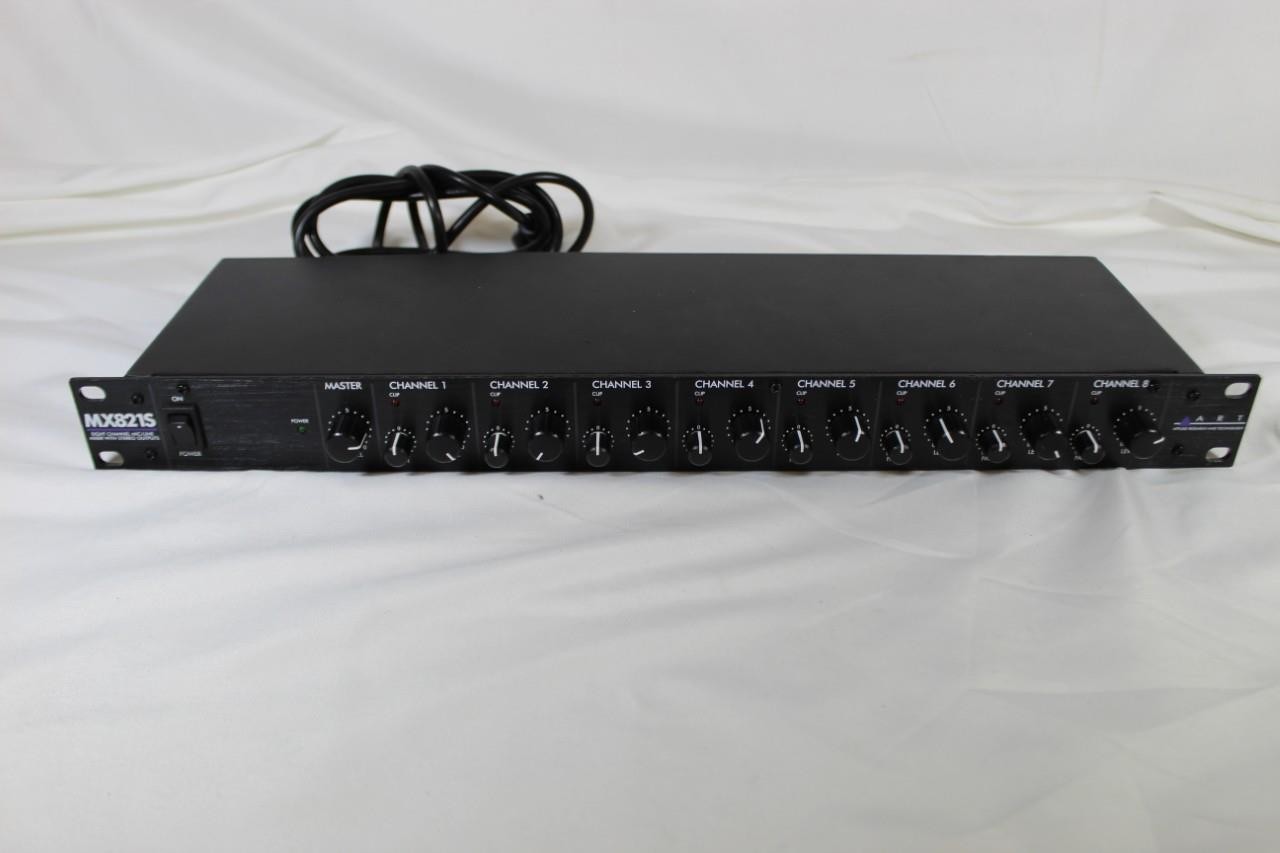 The ART MX821S Eight Channel Mic/Line Mixer with Stereo Outputs