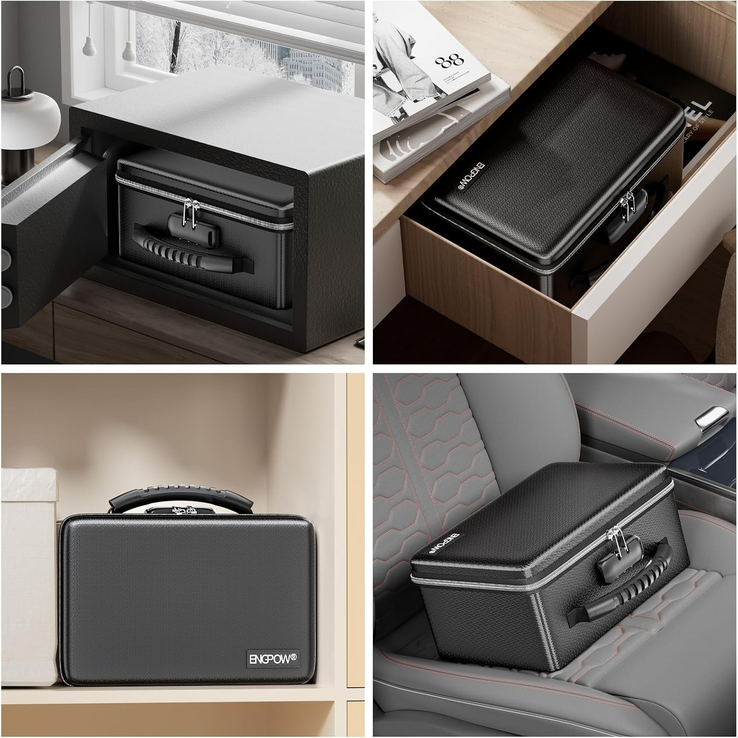 Innovative Fireproof Storage Box with Combination Lock - For A5 Documents & More