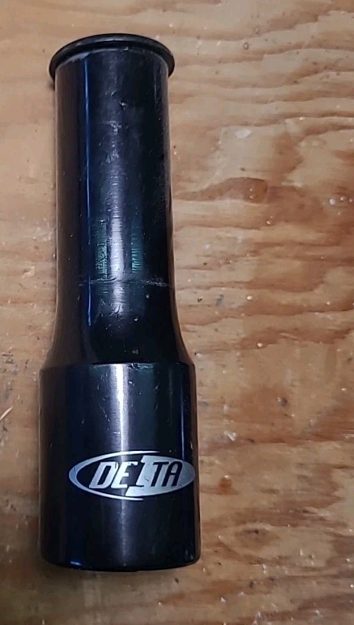 DELTA Alloy Bicycle Stem Raiser Black 1 1/8 Inch 3 1/4” Extension