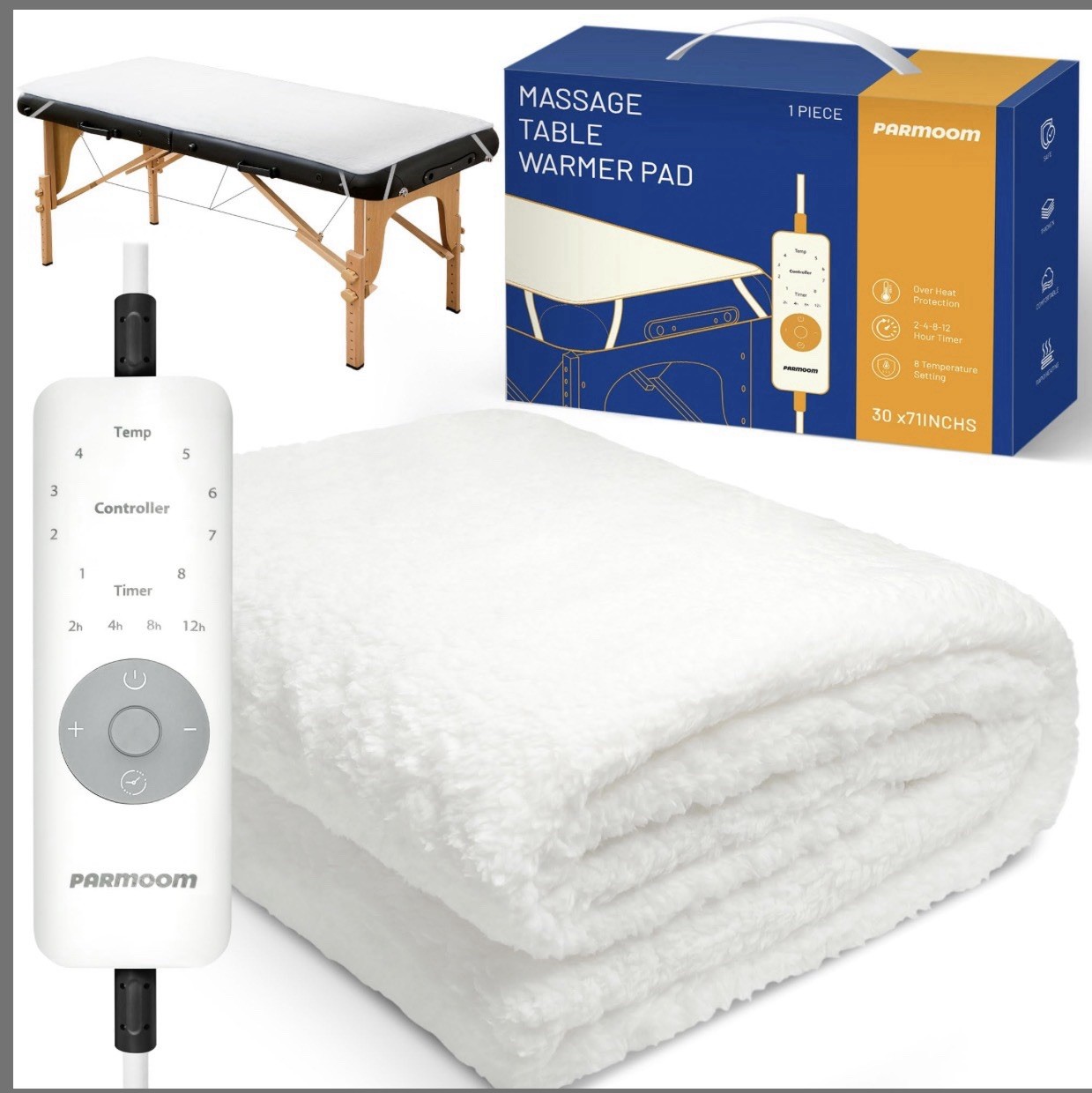 PARMOOM Massage Table Warmer Heating Pad Professional Massage Bed Warmer