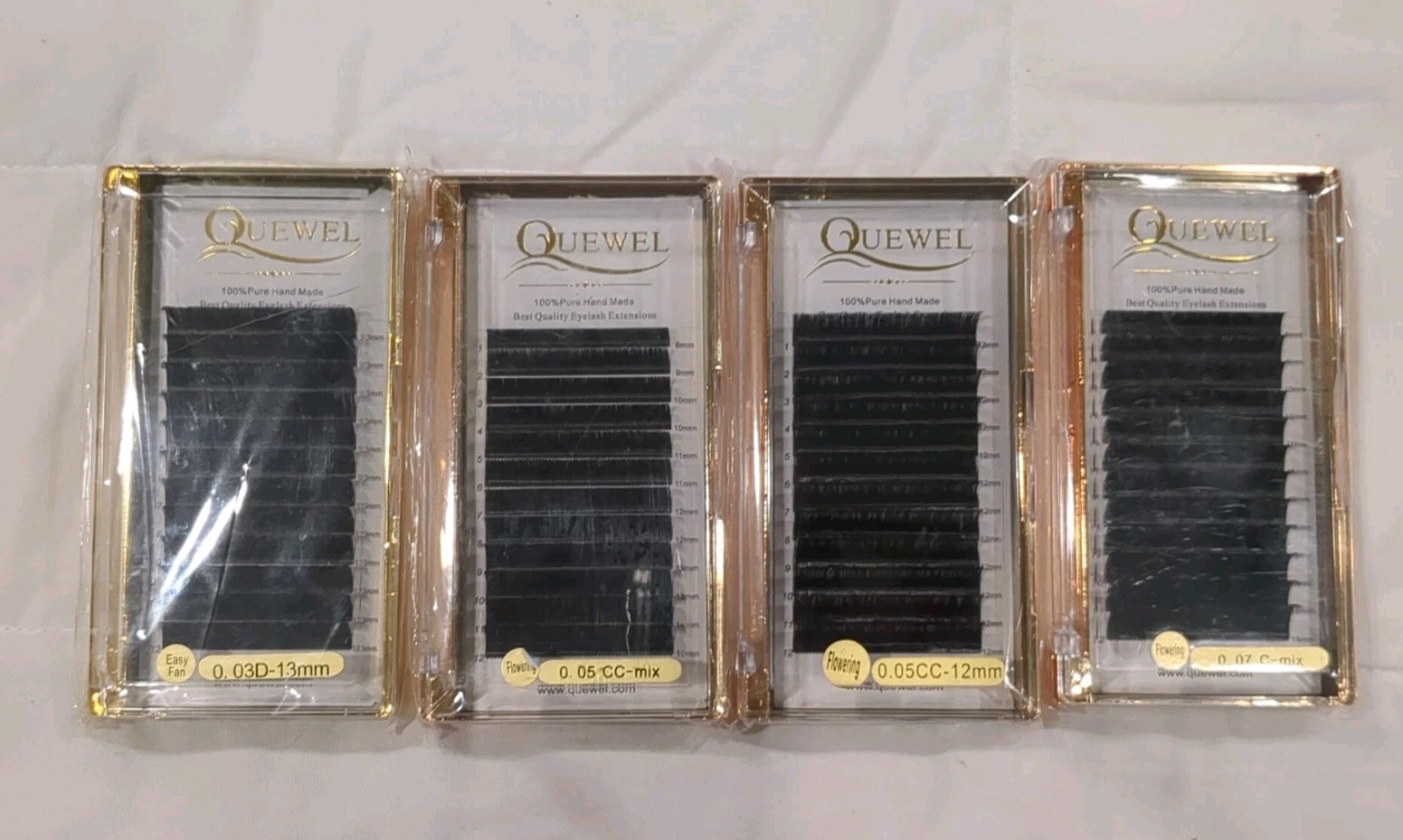 4 Pk Quewel Flowering Volume Eyelash Extensions | Mixed Sizes- New
