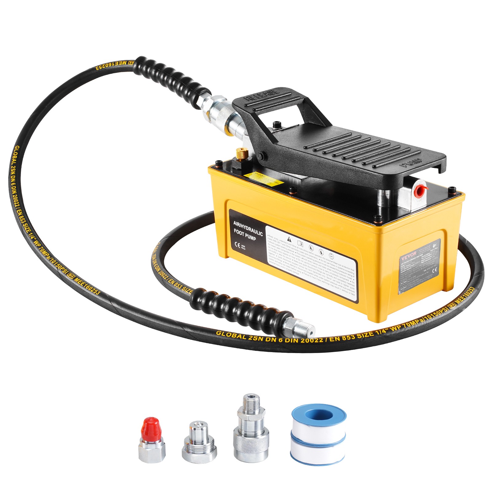 Air Hydraulic Pump Air Actuated Foot Pump 10,000PSI Frame Machine Pump