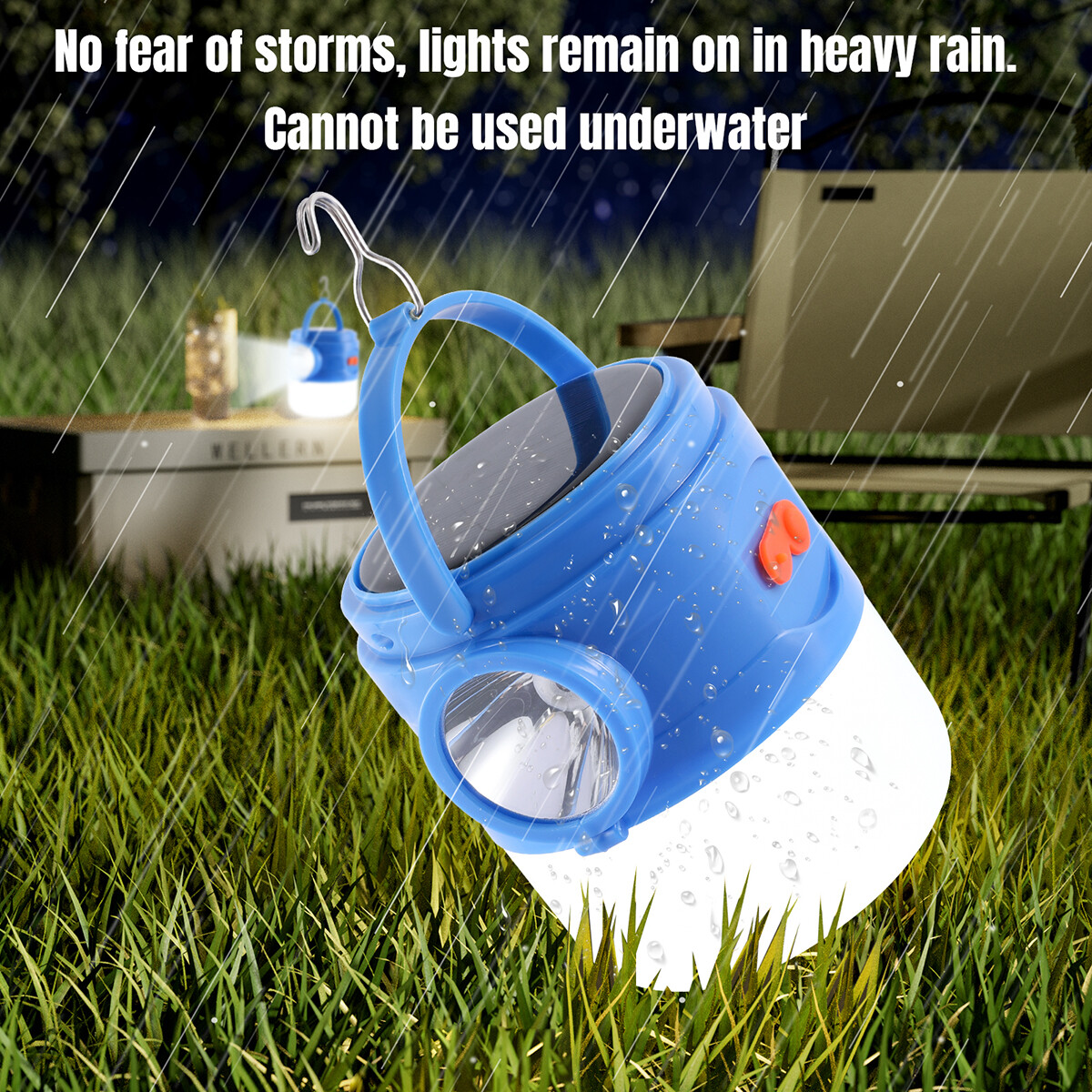 Solar Camping Lantern Flashlight Lamp Portable Rechargeable LED USB Powered A+++