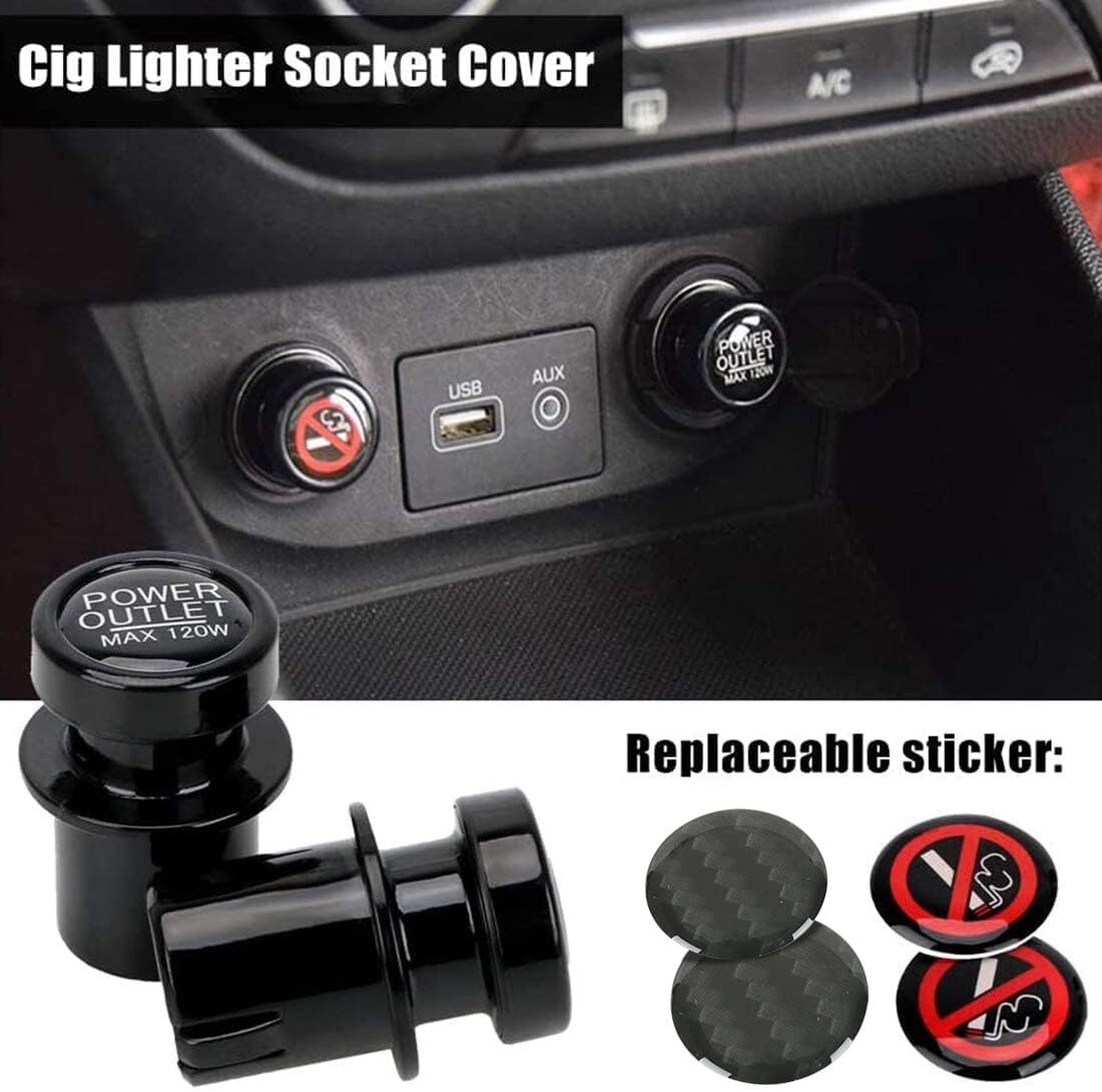 Cigarette Lighter Socket Cover Cap 4 Pack, for Car Power Port Outlet