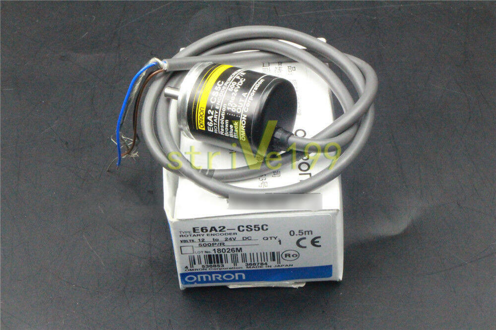 ONE OMRON E6A2CS5C E6A2-CS5C 500P/R Rotary Encoder New