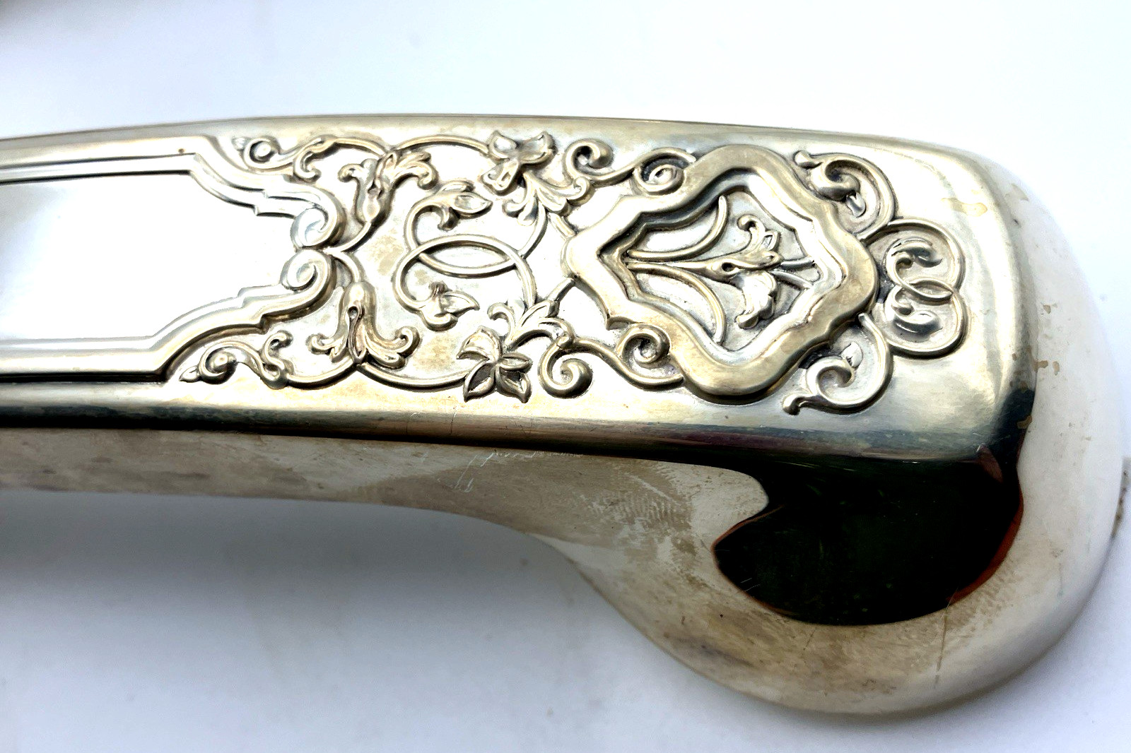 Vintage 1960's 2- Gorham Silver Plate Engraved Phone Handset Covers